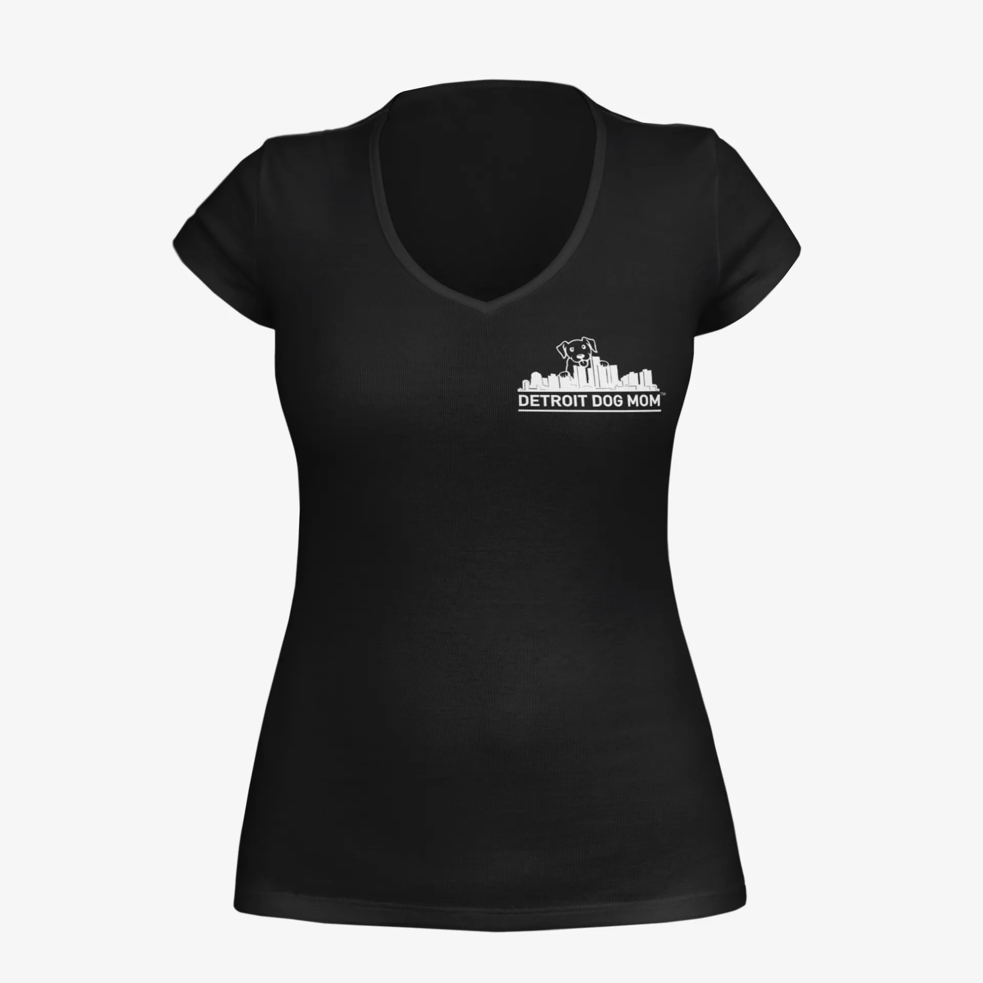Detroit Skyline - Women's Deep V-Neck