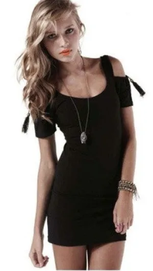 For Love & Lemons Foxi Dress in Black