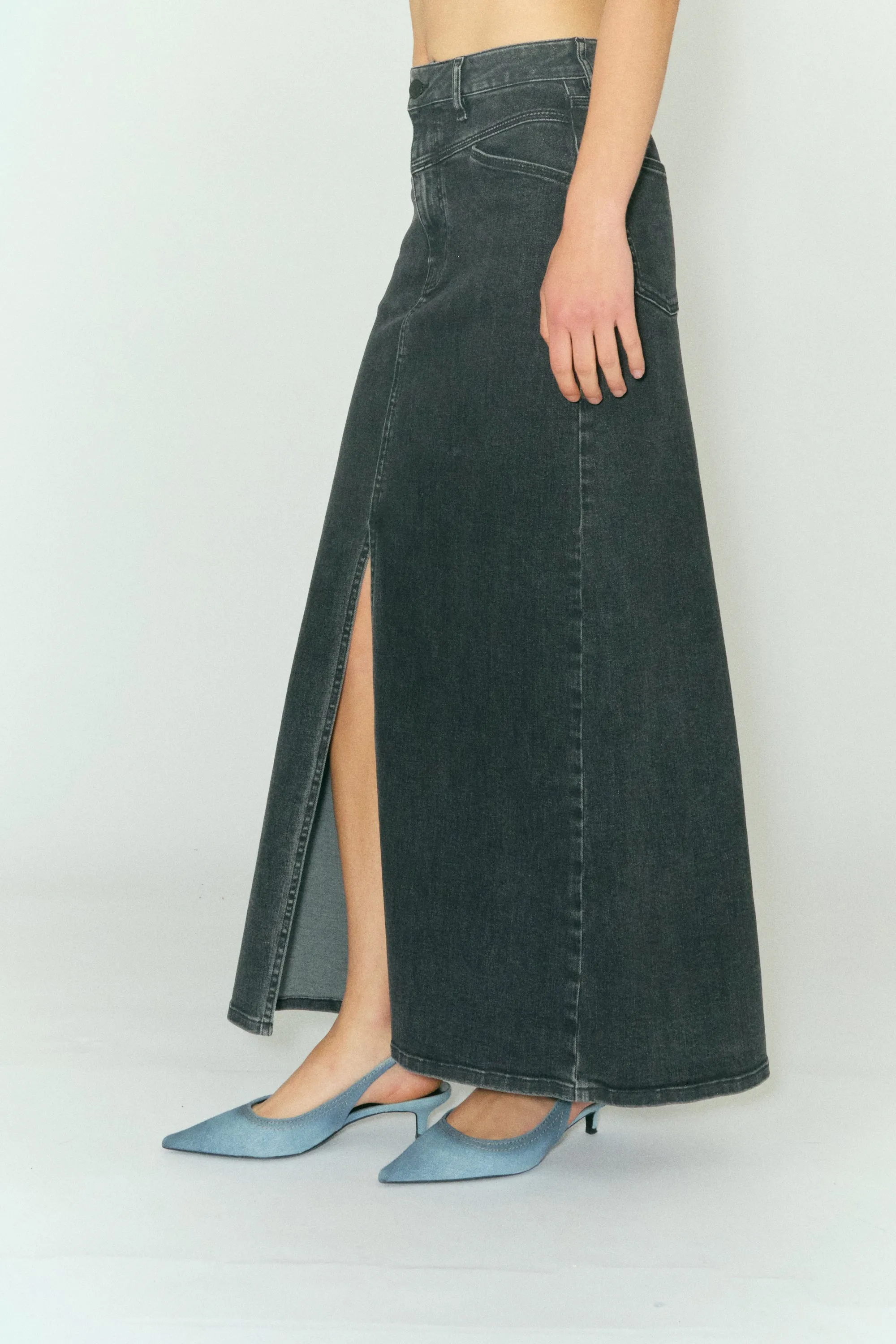 TMRW Brown Maxi Skirt - Original Black
