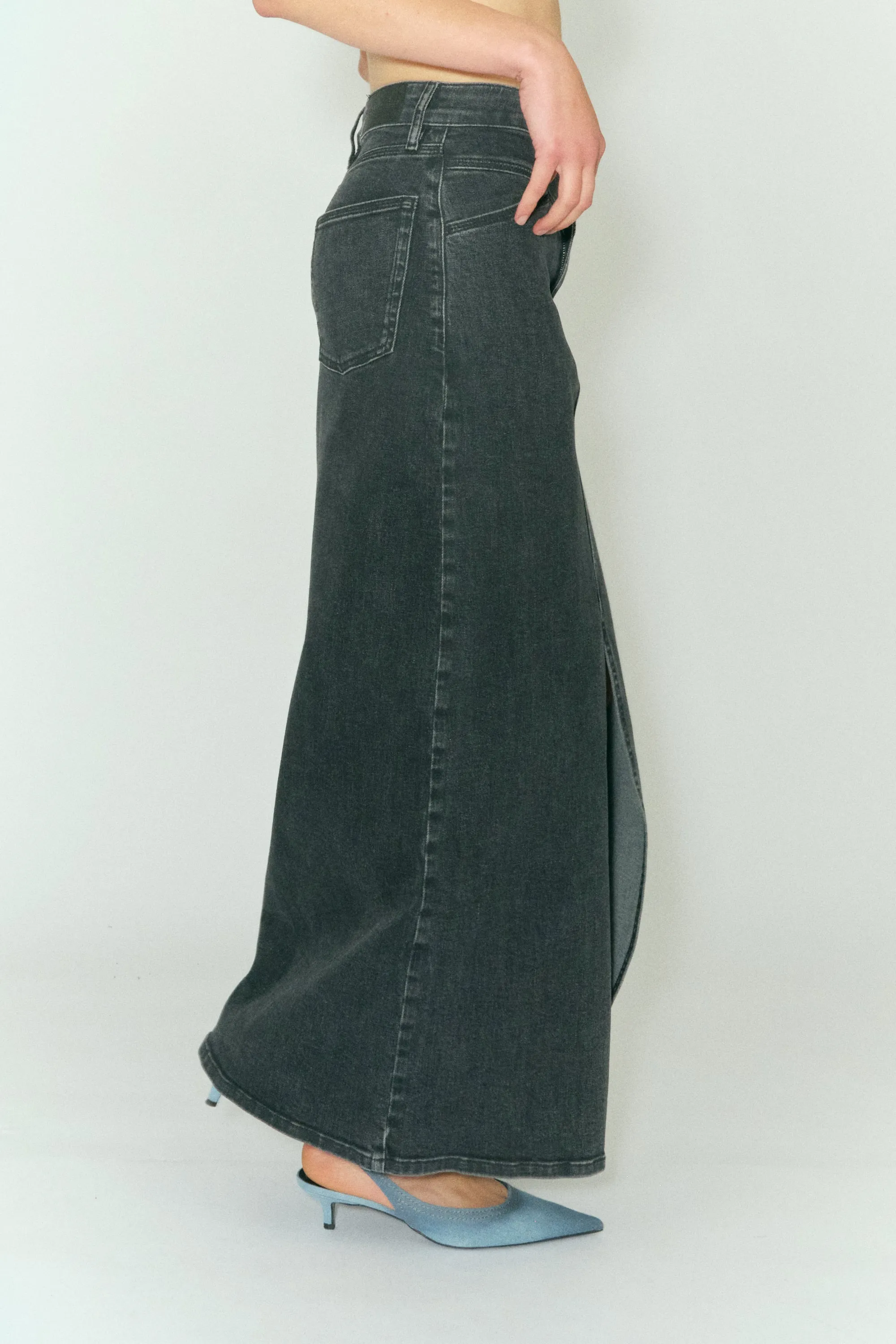 TMRW Brown Maxi Skirt - Original Black
