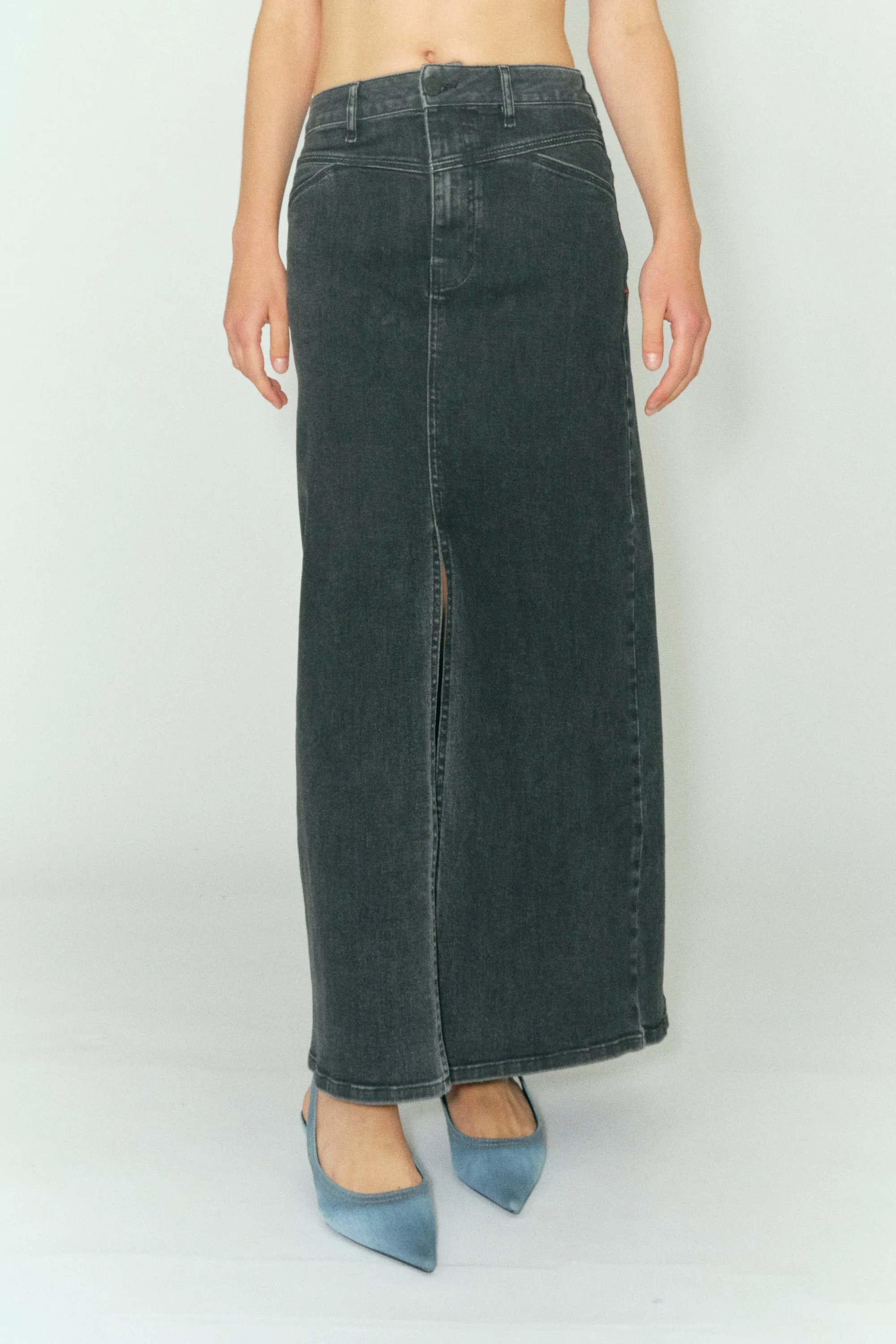 TMRW Brown Maxi Skirt - Original Black