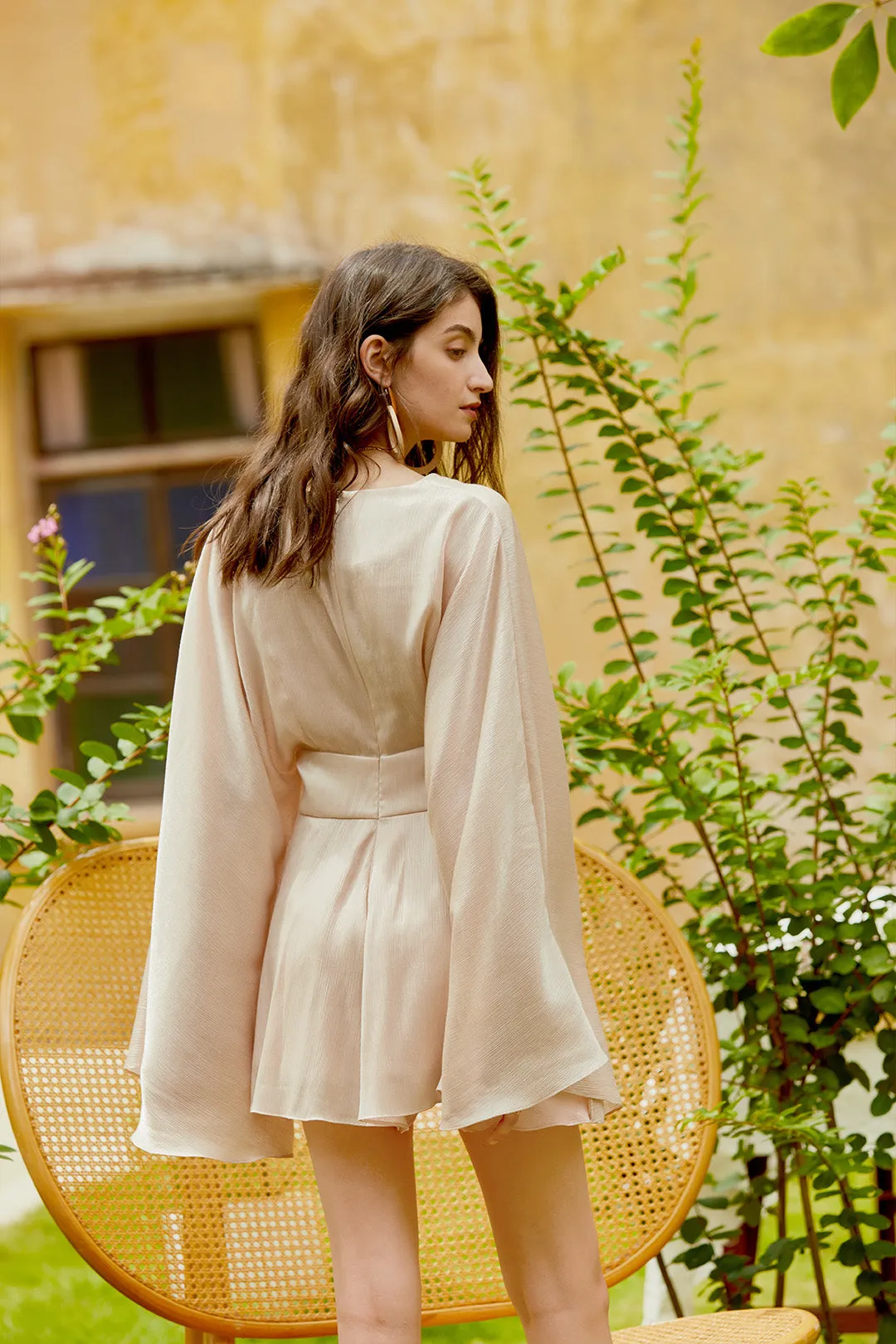 V-neck skirt | Champagne skirt | Vacation skirt