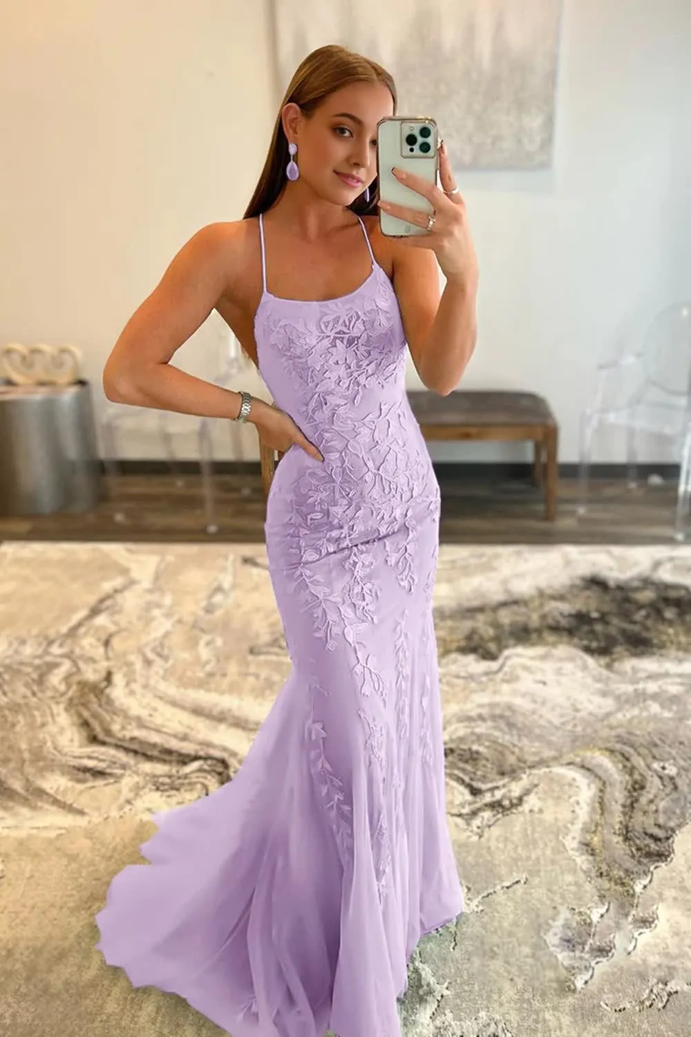 White Halter Backless Prom Dress